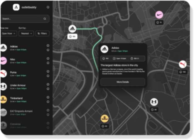 Un plan satellite permettan de localiser le lieu de l'escape game.